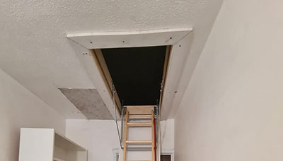 Ladder and hatch install