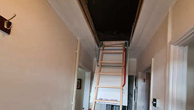 Ladder and hatch install